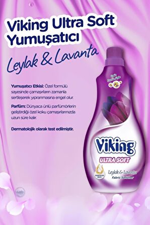 Viking Ultra Soft Lavanta - Leylak Konsantre 60 Yıkama Yumuşatıcı 1.44 lt 6'lı