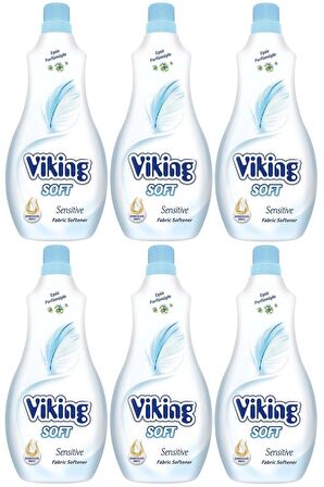 Viking Soft Sensitive Konsantre 60 Yıkama Yumuşatıcı 1.5 lt 6'lı