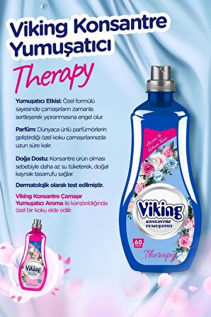 Viking Konsantre Çamaşır Yumuşatıcısı Therapy 1440ml 6 Adet