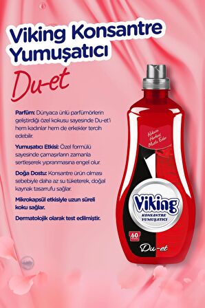 Konsantre Çamaşır Yumuşatıcısı Dü-et 1440 ml 6 Adet