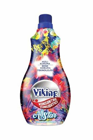 Viking All Star Renkliler İçin Konsantre Yumuşatıcı 1440 ml 60 Yıkama