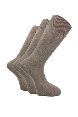 3'lü Pamuk Penye Likralı Erkek Çorap