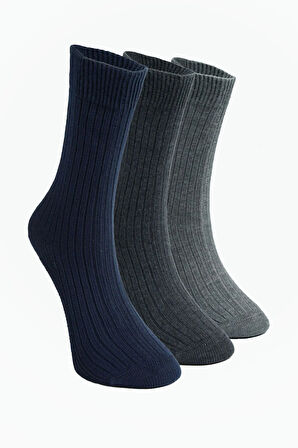 3'lü Koyu Renkli 100 Organik Pamuk Soket Çorap– Unisex, Yumuşak ve Nefes Alabilir, Ter Emici