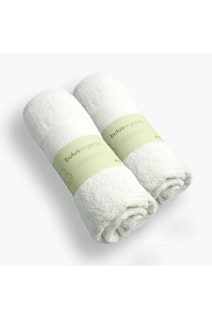 Buluş Organic 2'li %100 Organik Pamuk El Havlusu 50x100 cm, Yumuşak ve Emici