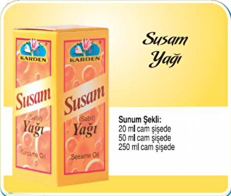 Karden Susam Yağı 50 ml