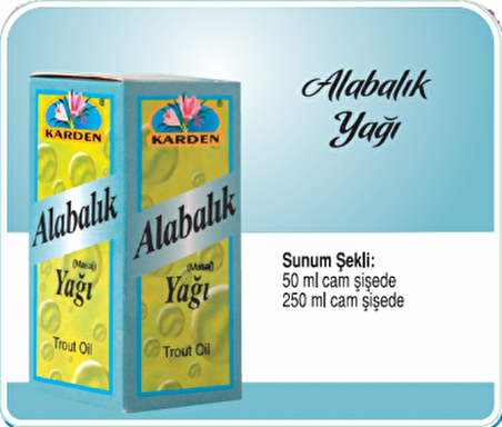 Karden Alabalık Yağı 50 ml