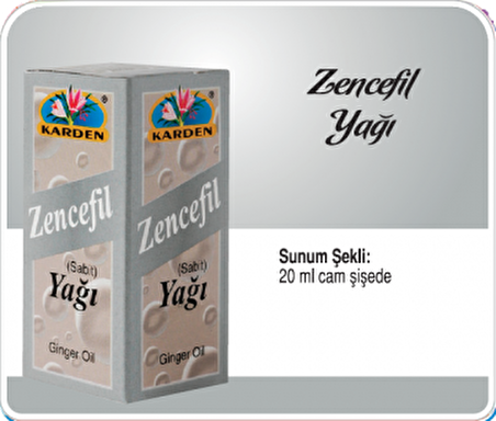 Karden Zencefil Yağı 20 ml