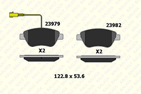 Fiat On Fren Balatası Fiat 500 500c Doblo Fiorıno Panda 1.3 Mjet 1.4 1.2 1.9 Jtd 1.6 16v 01> Ford Ka 1.3 - Kale B 23982 178 45 Ans