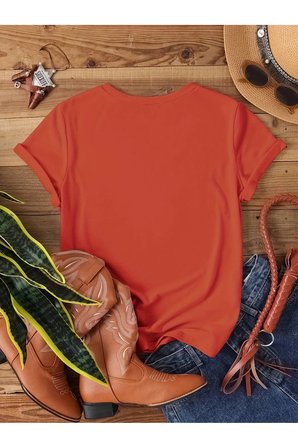 Unisex Flowers Baskılı Tasarım Tshirt