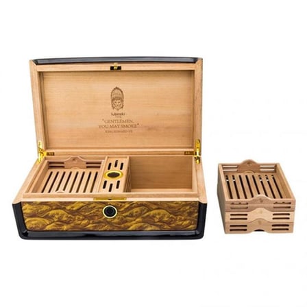 Lubinski Special Edt. Carbonfiber Parmakizi Humidor Puro Kutusu 80's LB-013