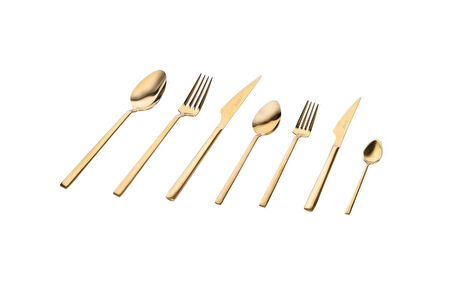 Vega 84 Parça Gold Çatal Kaşık Bıçak Seti