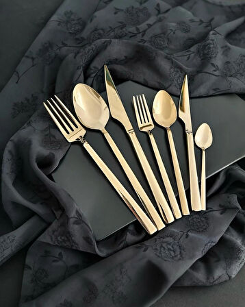 Vega 84 Parça Gold Çatal Kaşık Bıçak Seti