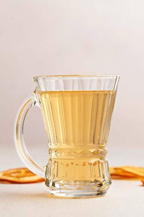 Lav venüs kulplu çay bardak - 6 lı kulplu çay bardağı
