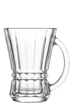 Lav venüs kulplu çay bardak - 6 lı kulplu çay bardağı