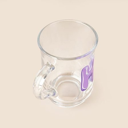 Lav H Harfli Kupa - Şeffaf - 250 ml