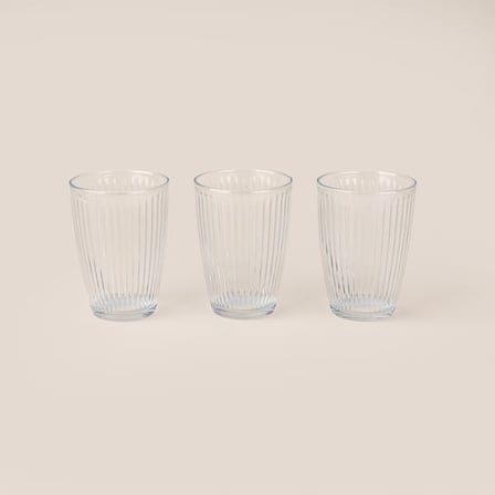 Evidea Kitchen Solo 3'lü Meşrubat Bardağı - Şeffaf - 415 ml