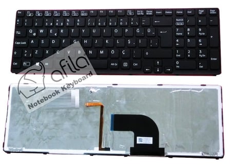 Sony Vaio SVE15, SVE17 Serisi Türkçe Notebook Klavye Siyah IŞIKLI