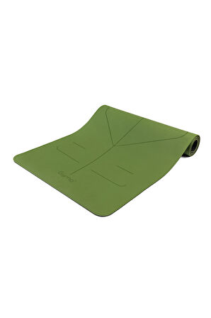 Gymo UltraGrip Hizalamalı 6mm TPE Yoga Matı Pilates Minderi Yeşil