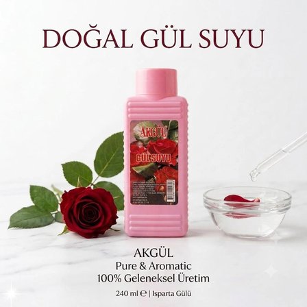 akgül gül suyu 240 ml