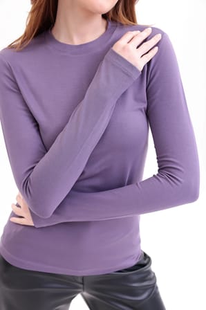 Parmak Detaylı Bisiklet Yaka Body