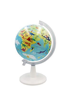 20CM KIDS DİNO WORLD GLOBE + BOOK + USB