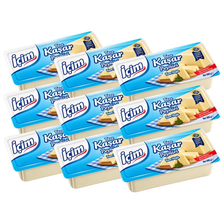 İçim Tam Yağlı Kaşar Peyniri 600 gr 9 lu