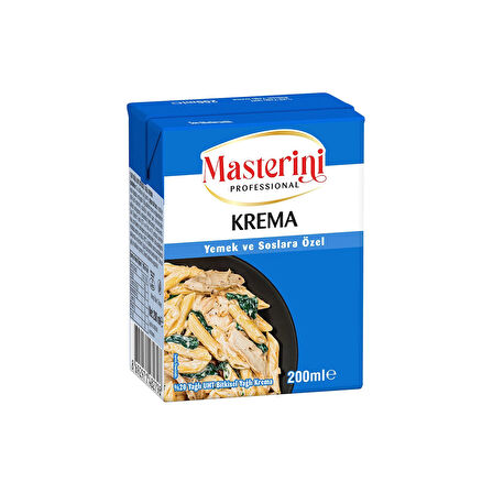 MASTERİNİ Krema Yemek ve Soslara Özel 200 ml x 12 Adet