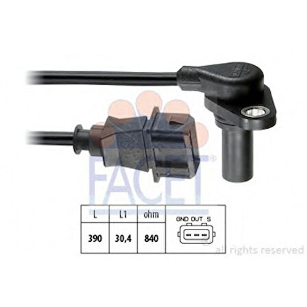 Vag Krank Devir Sensoru Golf IV Bora Otomatık Sanzıman 96>05 - Facet 9.0204