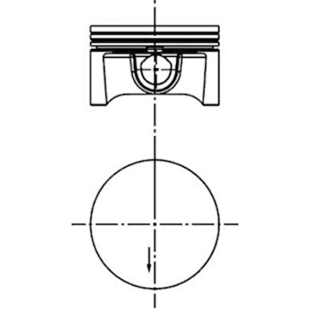 Opel Piston+segman Z16xep Twinport 1.6 16v Astra H Astra G Vectra C 79.50mm 050 (1.2x1.2x2.0) - Akd 44-3559-16-50