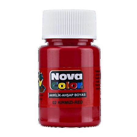 Nova Color Akrilik Boya Şişe 30 Cc Kırmızı Nc-170