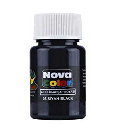 Nova Color Akrilik Boya 30 Ml Siyah - 2 adet