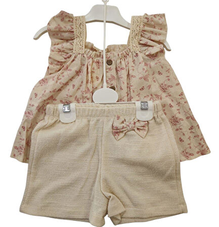 Babydoll Tulum Via Bej-Pembe