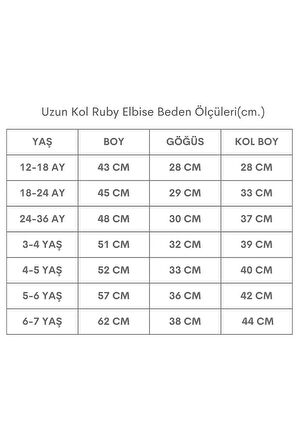 Kız Çocuk Ruby Sarı Uzun Kollu Dantel Detaylı Fırfırlı Elbise Bandana Takım