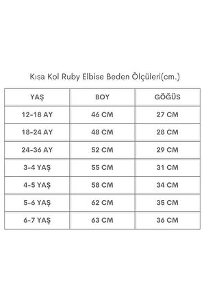 Kız Çocuk Mint Ruby Fırfırlı Dantel Detaylı Kısa Kollu Elbise Bandana Takım