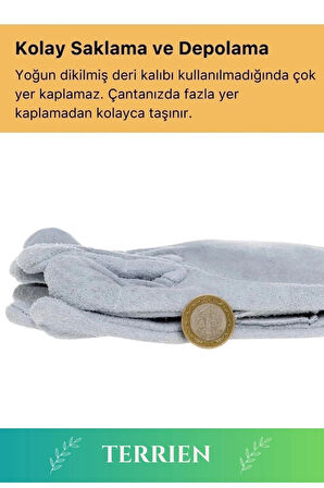 Premium Serisi Yanmaz Isıya Dayanıklı Eldiven Kaynak Yangın İçin Su Geçirmez Çok Amaçlı Deri Eldiven