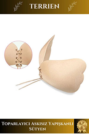 Özel Üretim Kaymaz Dikişsiz Göğüs Dikleştirici Dolgun Gösteren Toparlayıcı Askısız Yapışkanlı Sütyen