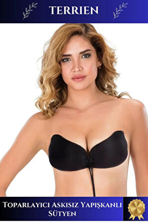 Özel Üretim Kaymaz Dikişsiz Göğüs Dikleştirici Dolgun Gösteren Toparlayıcı Askısız Yapışkanlı Sütyen