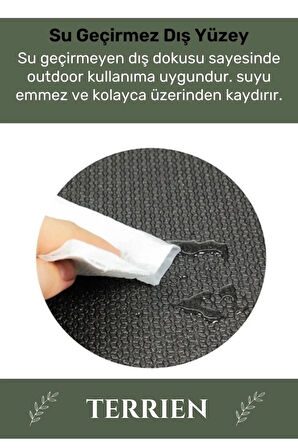 Özel Su Geçirmez 182x60cm Hafif Pratik Dayanıklı Isı Yalıtım 12mm Kalınlık Köpük Askeri Haki Mat