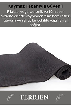 Özel Konfor Modeli Çift Taraflı Kaymaz Silinebilir Antibakteriyel Yoga Meditasyon Minderi 6,5mm Mat