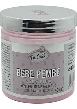 TOZ SİM  METALİK DR. GUSTO 50 GR BEBE PEMBE