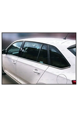 Skoda Rapid Spaceback Krom Cam Çıtası 8 Prç. 2013 Ve Üzeri Paslanmaz Çelik
