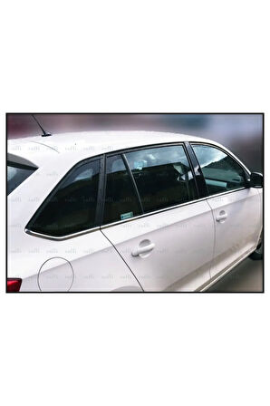 Skoda Rapid Spaceback Krom Cam Çıtası 8 Prç. 2013 Ve Üzeri Paslanmaz Çelik