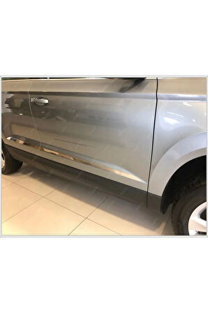 Skoda Kodiaq Krom Yan Kapı Çıtası 4 Kapı 2016 Ve Üzeri Paslanmaz Çelik (GENİŞ)