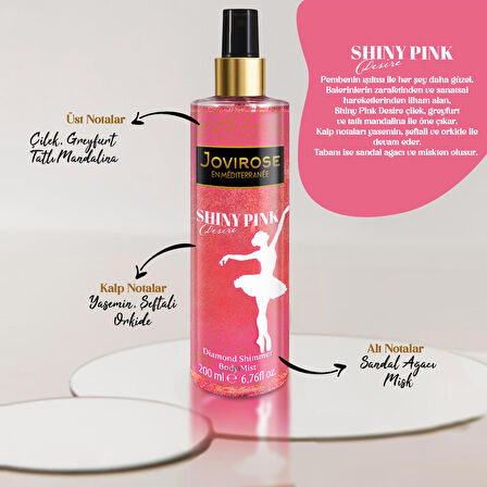 Jovirose Vücut Spreyi Shiny Pink Desire 200 ml