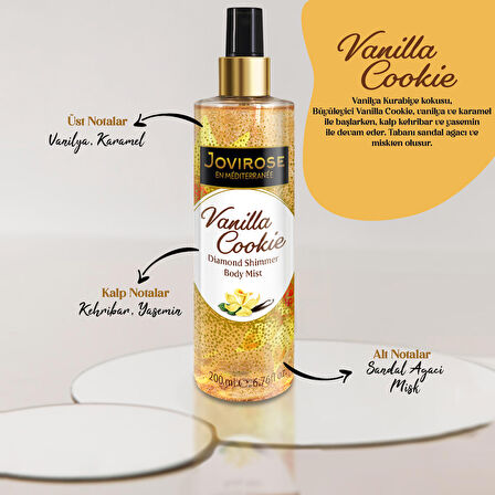 Jovirose Vücut Spreyi Vanilla Cookie 200 ml