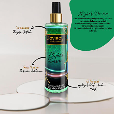 Jovirose Vücut Spreyi Night's Desire 200 ml