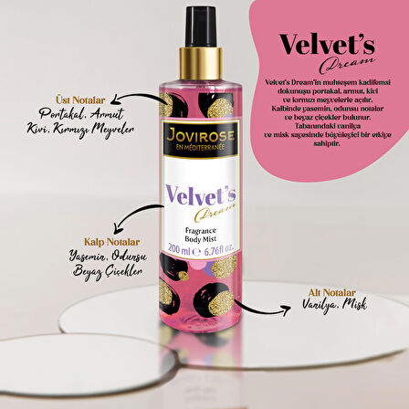 Jovirose Vücut Spreyi Velvet's Dream 200 ml