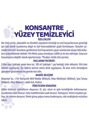 Evcil Hayvan Yüzey Temizleyici 1000 ml