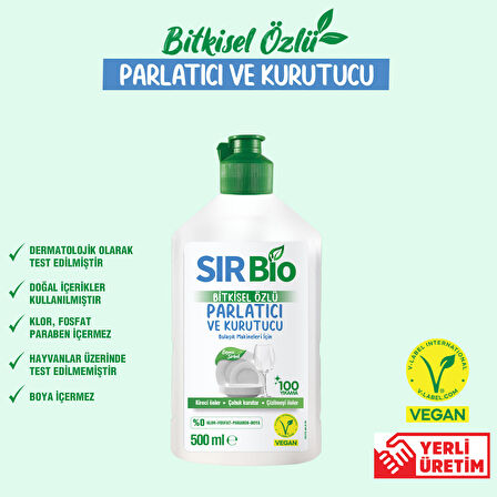 Bitkisel Özlü Bulaşık Makinesi Parlatıcı & Kurutucu 500 ml 3'lü Set