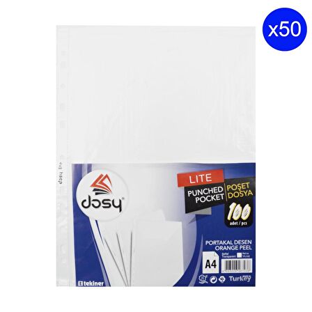 Dosy Lite Poşet Dosya 100 lü 50 Paket(1 Koli)